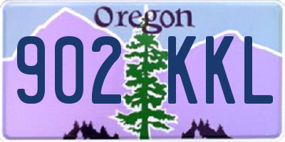 OR license plate 902KKL