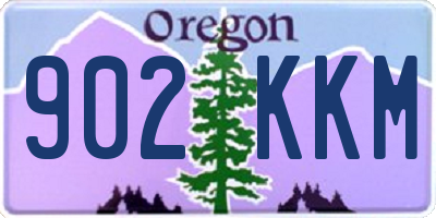 OR license plate 902KKM