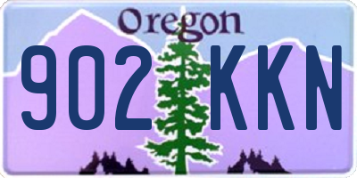 OR license plate 902KKN