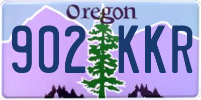 OR license plate 902KKR