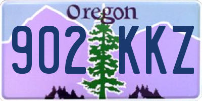 OR license plate 902KKZ