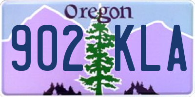 OR license plate 902KLA