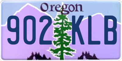 OR license plate 902KLB