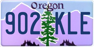 OR license plate 902KLE