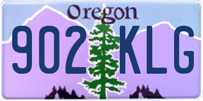 OR license plate 902KLG