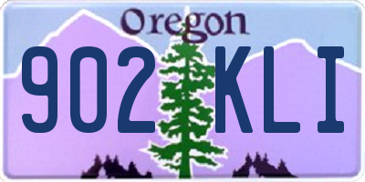 OR license plate 902KLI