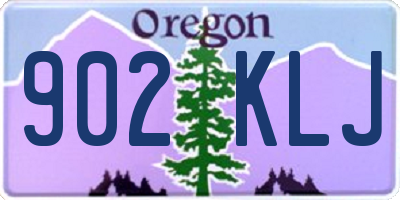 OR license plate 902KLJ