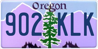 OR license plate 902KLK