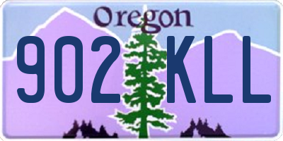 OR license plate 902KLL