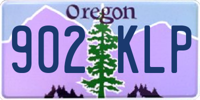 OR license plate 902KLP