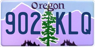 OR license plate 902KLQ
