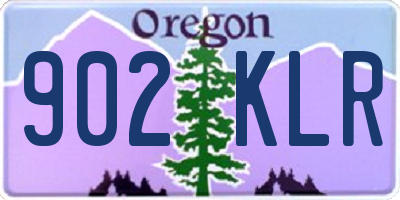 OR license plate 902KLR