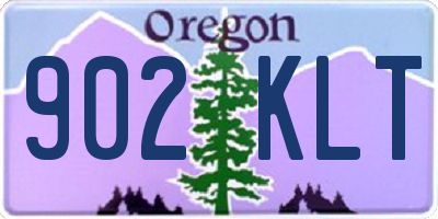 OR license plate 902KLT