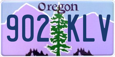 OR license plate 902KLV