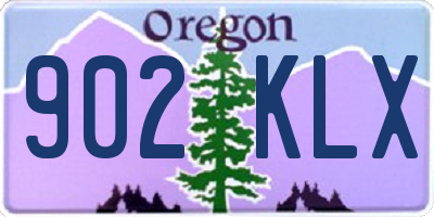OR license plate 902KLX