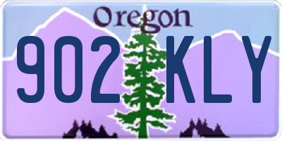 OR license plate 902KLY
