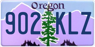 OR license plate 902KLZ