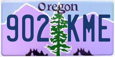 OR license plate 902KME