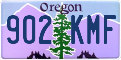 OR license plate 902KMF