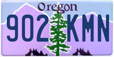 OR license plate 902KMN