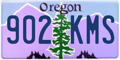 OR license plate 902KMS