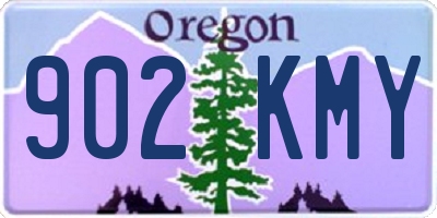 OR license plate 902KMY