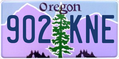 OR license plate 902KNE
