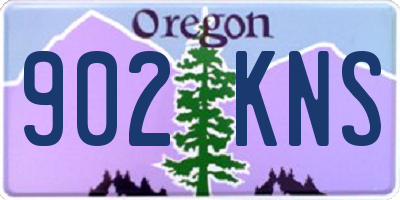 OR license plate 902KNS