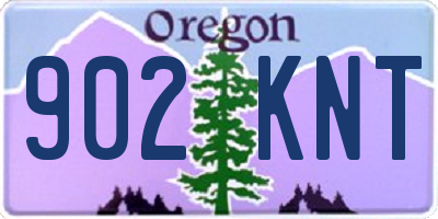 OR license plate 902KNT
