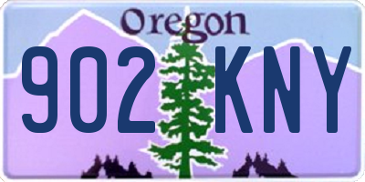 OR license plate 902KNY