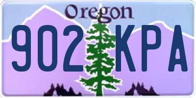 OR license plate 902KPA