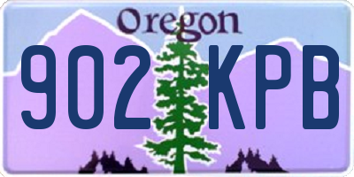 OR license plate 902KPB