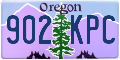OR license plate 902KPC