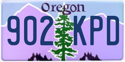 OR license plate 902KPD