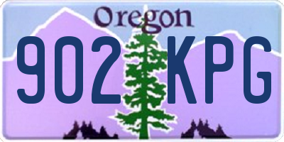 OR license plate 902KPG