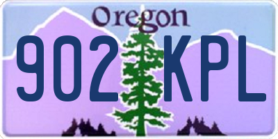 OR license plate 902KPL