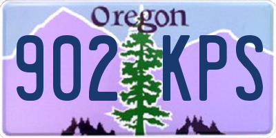 OR license plate 902KPS