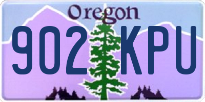 OR license plate 902KPU