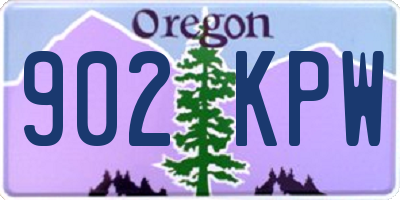 OR license plate 902KPW
