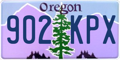 OR license plate 902KPX