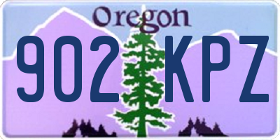 OR license plate 902KPZ