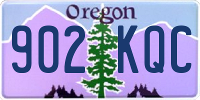 OR license plate 902KQC