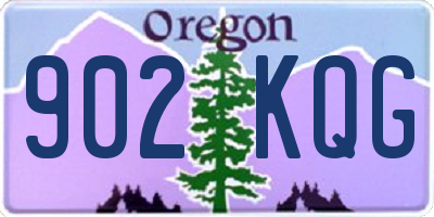 OR license plate 902KQG