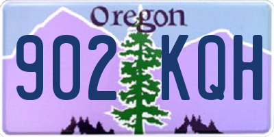 OR license plate 902KQH