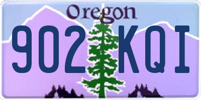 OR license plate 902KQI