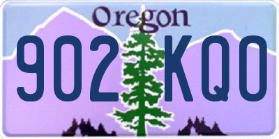 OR license plate 902KQO