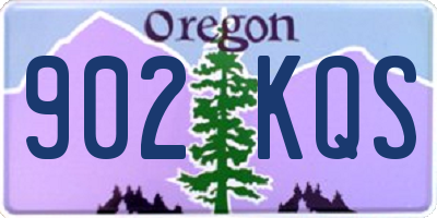 OR license plate 902KQS