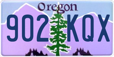 OR license plate 902KQX
