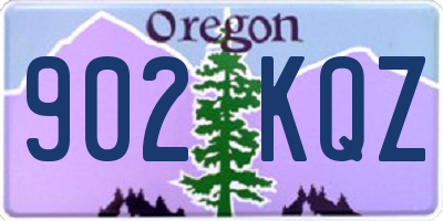 OR license plate 902KQZ