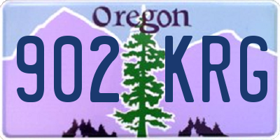 OR license plate 902KRG